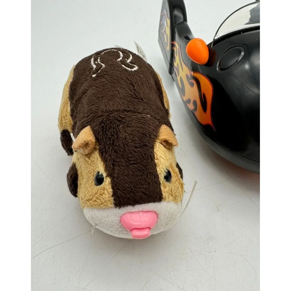 Zhu Zhu Pets‎ Tex Hamster w/ Black Flames Hamcycle & Sidecar Set Interactive Toy